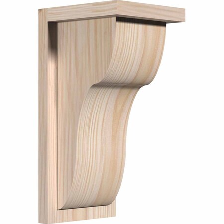 Ekena Millwork Carmel Smooth Corbel w/Backplate, Douglas Fir, 7 1/2"W x 8"D x 16"H COR08X08X16CAR01SDF